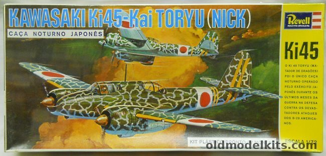 Revell 1/72 Kawasaki Ki-45 KA1c Kai Toryu - Brasil Kikoler Issue, H104 plastic model kit